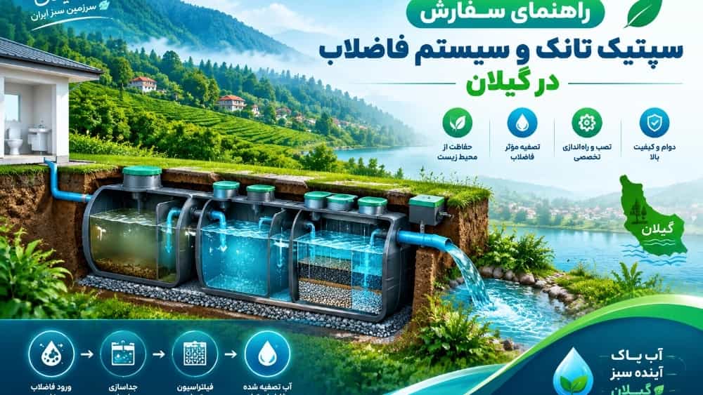 راهنمای سفارش سپتیک تانک و سیستم فاضلاب در گیلان