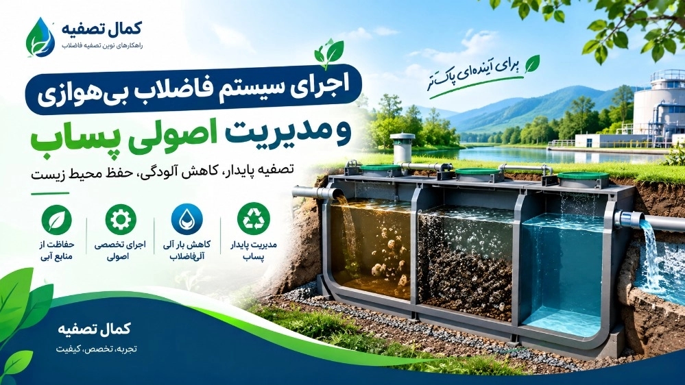 اجرای سیستم فاضلاب بیهوازی و مدیریت اصولی پساب اجرای سیستم فاضلاب بیهوازی و مدیریت اصولی پساب